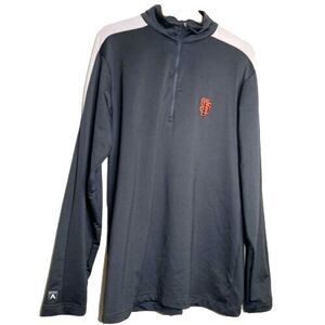Antiqua San Francisco Giants Quarter Zip Performance Pullover Mens Size M